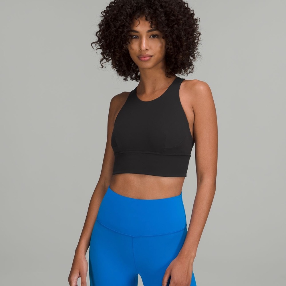 Lululemon Athletica Black Fitted Crop Tank Top